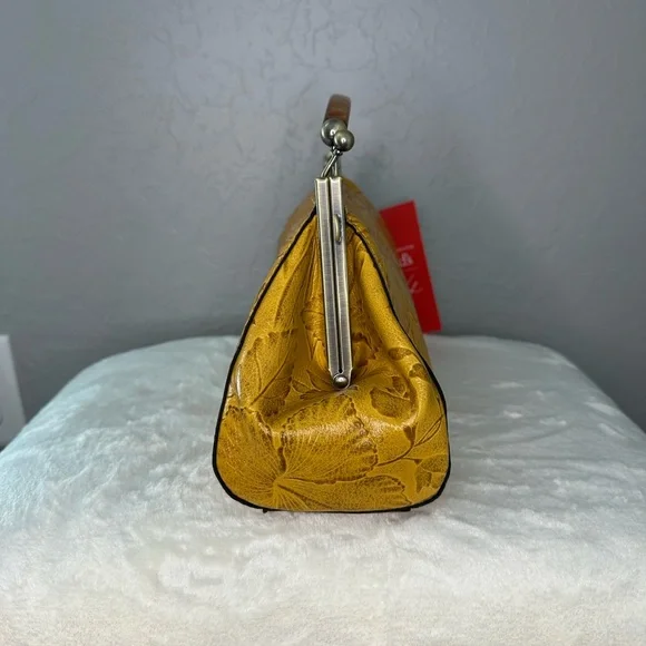 Patricia Nash Mustard Floral Embossed - Picture 3 of 13